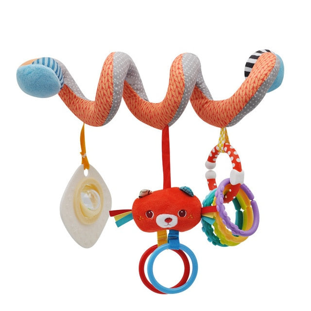 Kids Toys Hanging Spiral Rattle Stroller Cute Animals Crib Mobile Bed Baby Toys 0-12 Months Newborn Educational Toy for Children